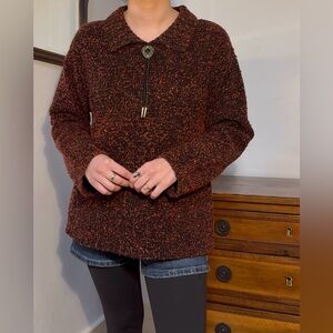 Vintage speckled knit pullover ♥️